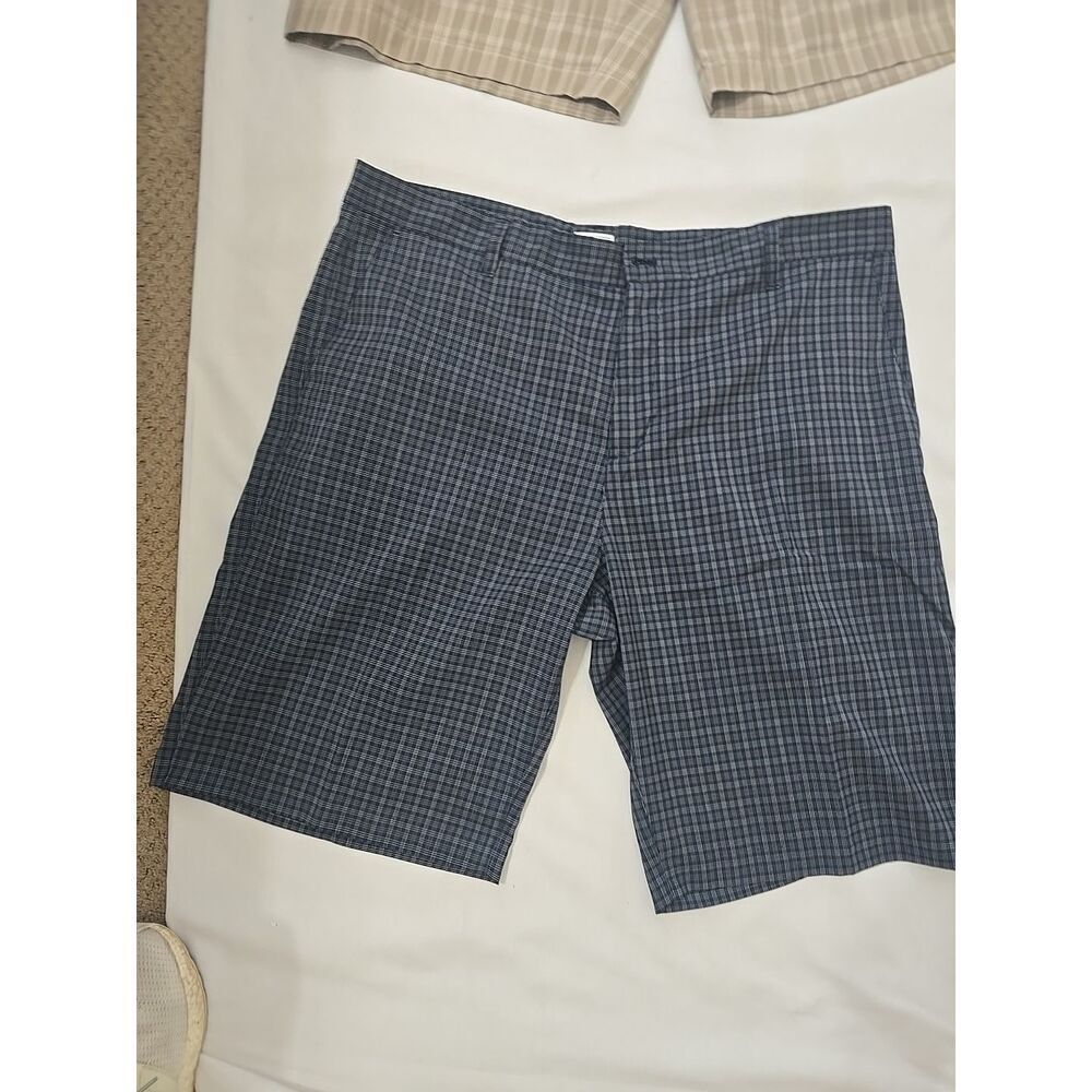 Men Adidas Plaid Polyester Short Sz‎ 38